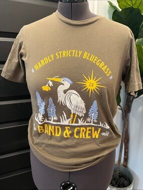 Hardly Strictly Bluegrass Band & Crew Short Sleeve Tee - Brown